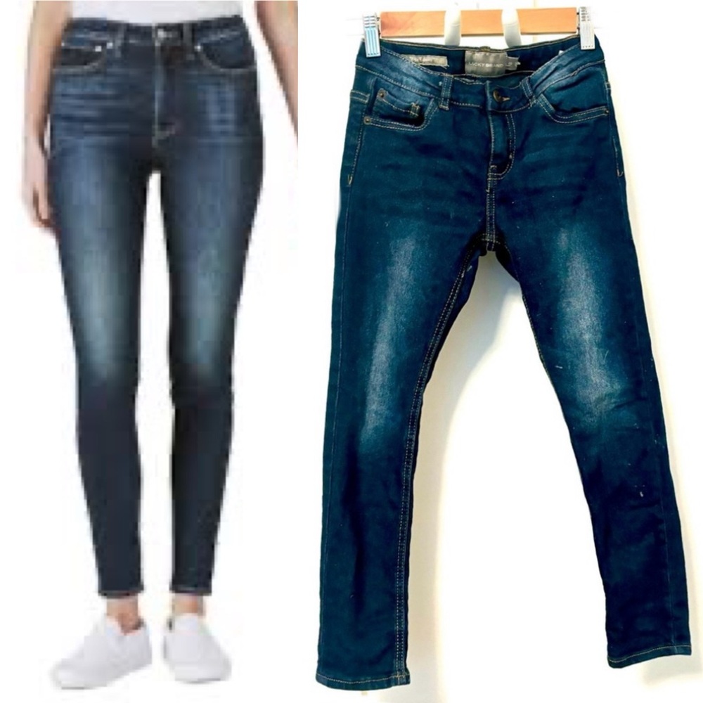 Lucky Brand Zoe Skinny Kids Dark Blue Denim Jeans 2 available